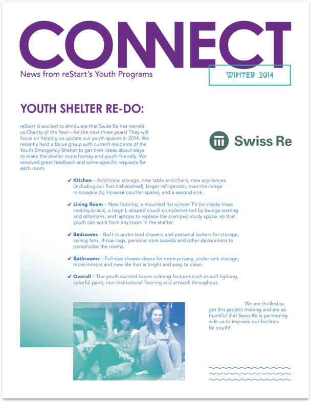 Connect Youth Program News, Newsletter Insert