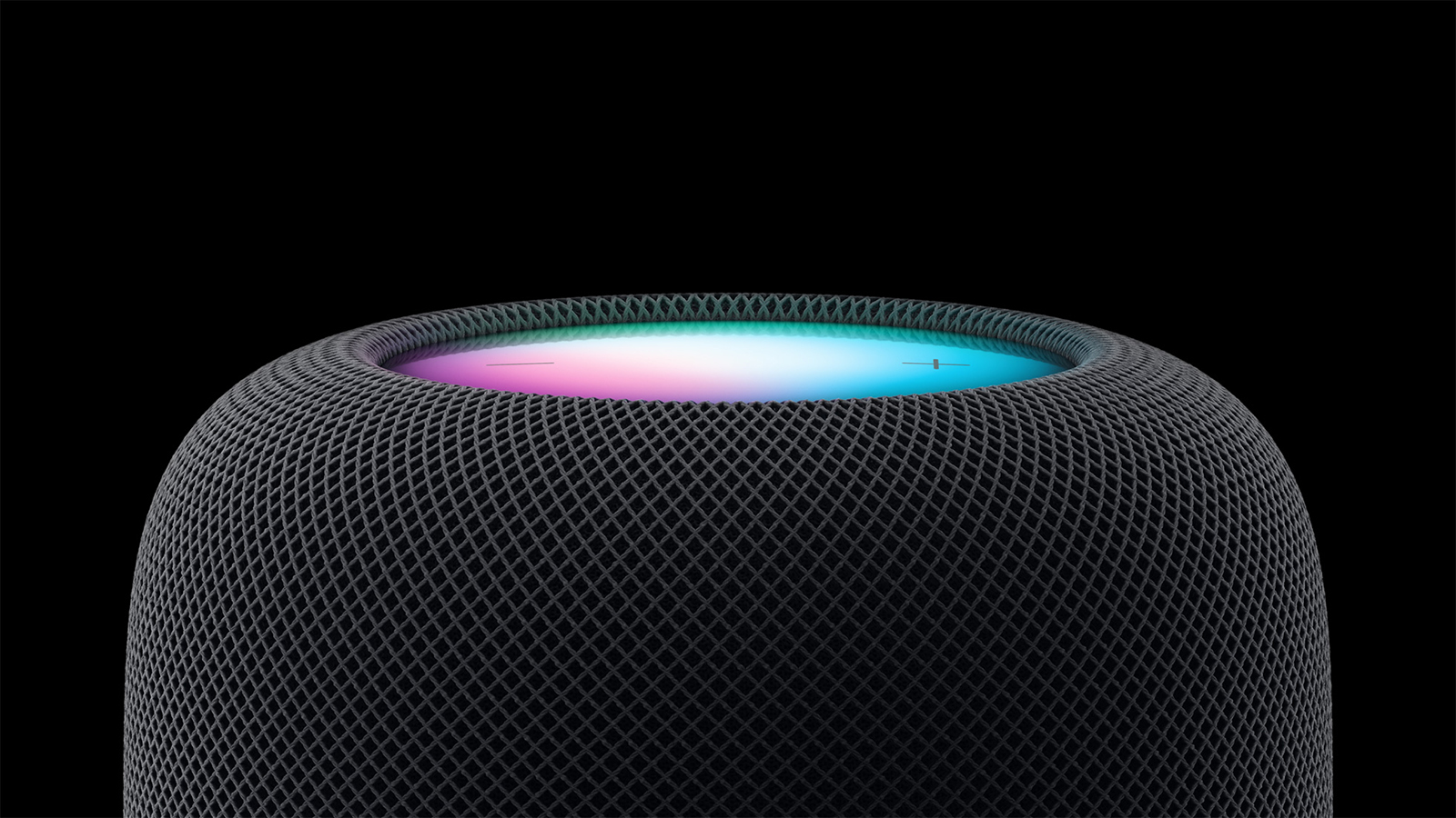 Close-up shot of the top of the 2 generation HomePod