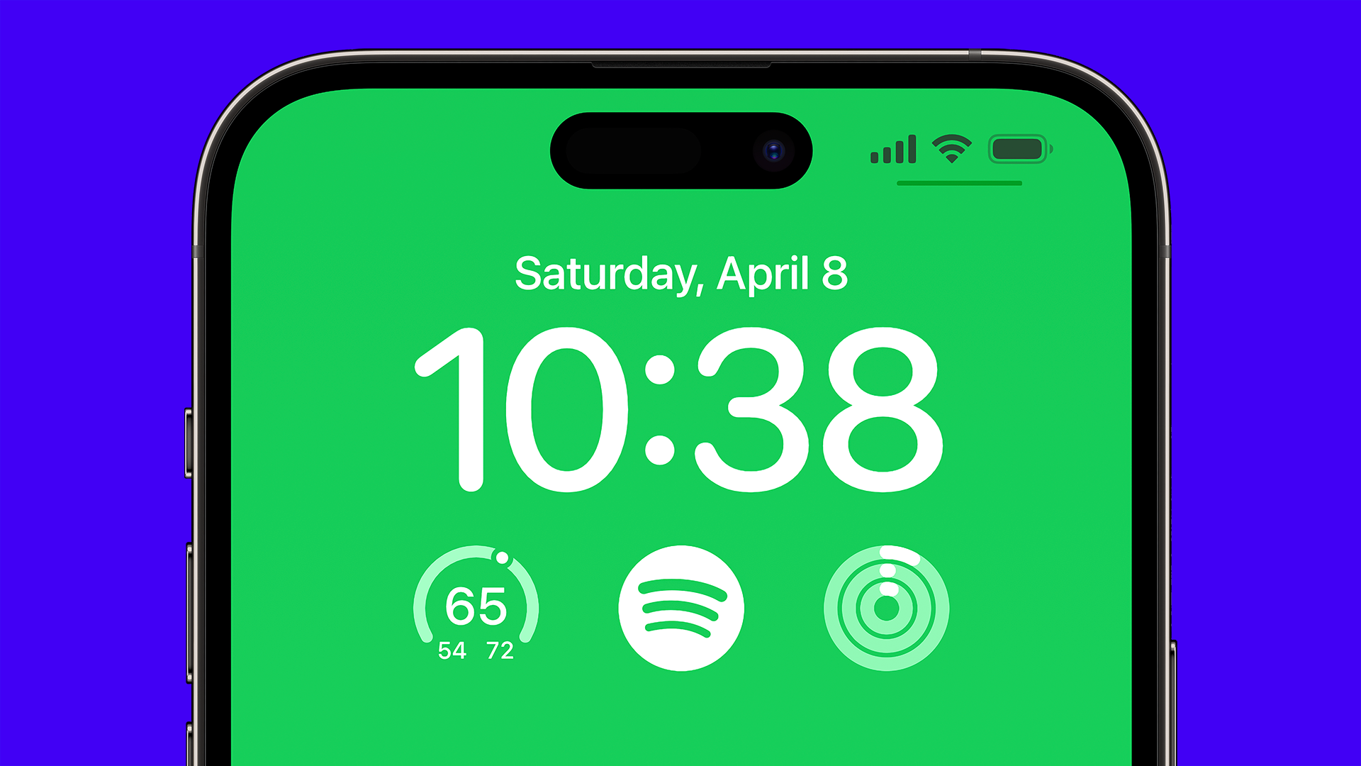 Screenshot of the new Lock Screen widget for Spotify on iOS 16+