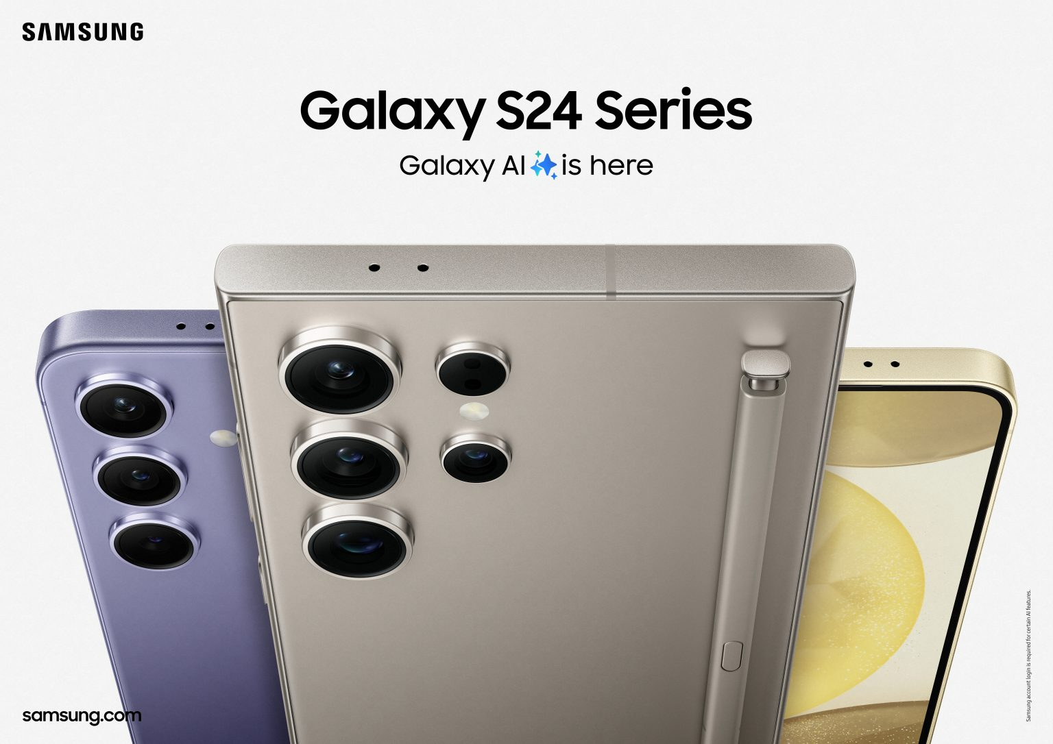 Samsung Galaxy S24 Series. Galaxy AI is here.