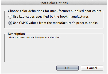 Spot Color Options